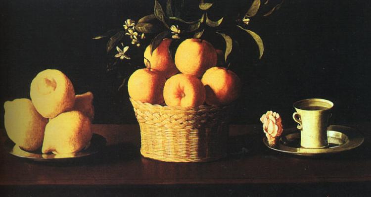 Francisco de Zurbaran Still Life with Oranges and Lemons oil painting picture